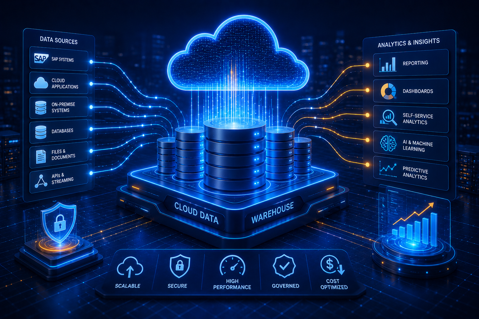 Modern cloud data warehouse